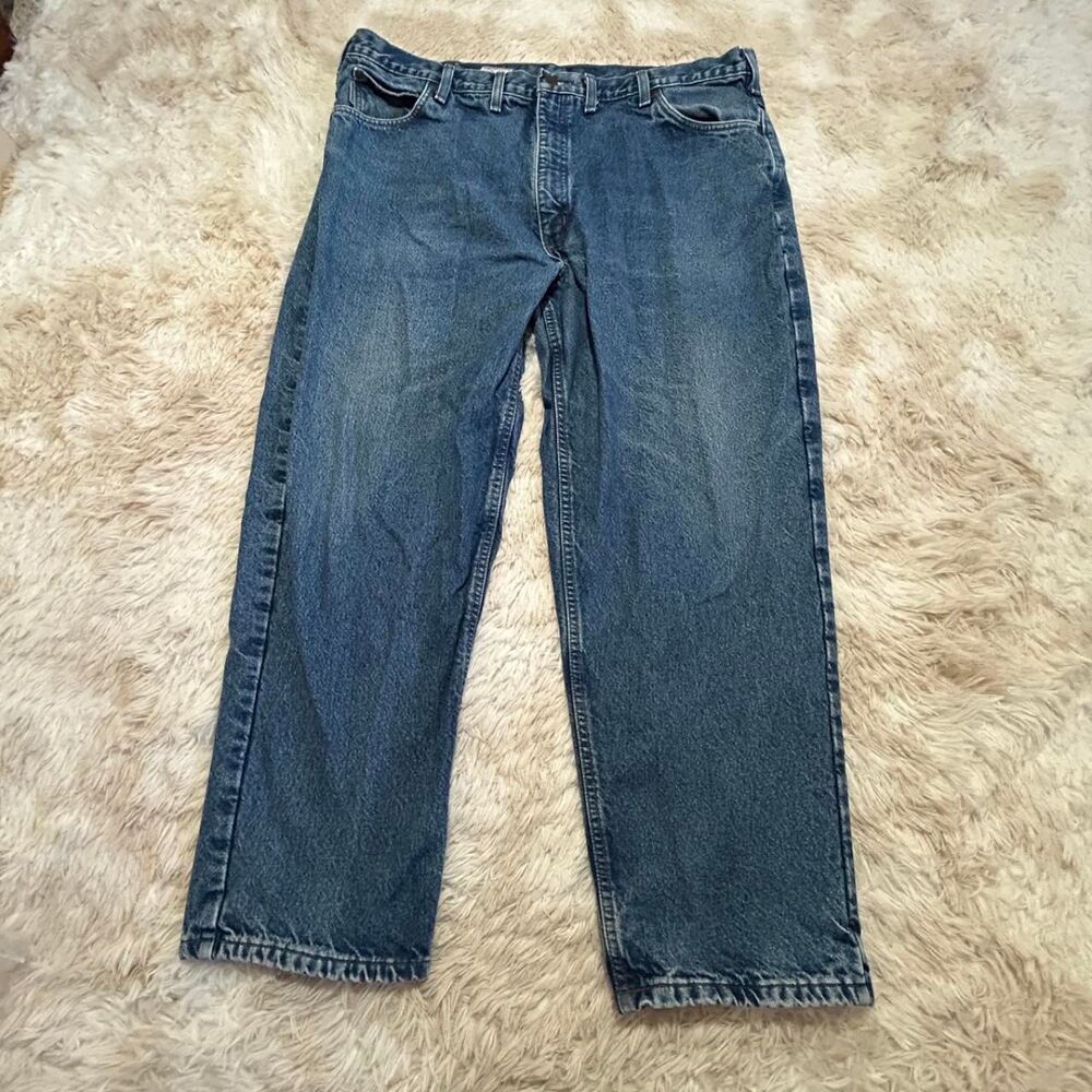 Carhartt Men's Blue and Navy Jeans